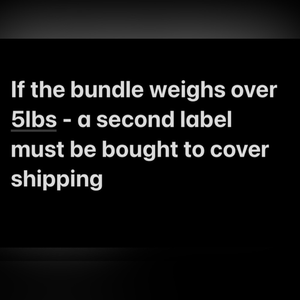 Anything over 5 pounds purchase add extra label